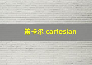 笛卡尔 cartesian